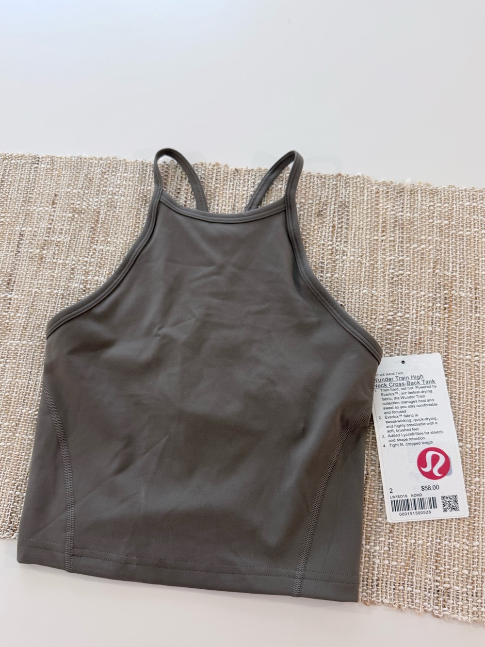 lululemon athletica High Neck Cropped Tank Top